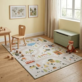Auto Spielteppich - Rocky Ride Grau