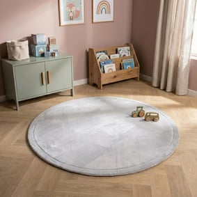 Spielmatte Rund - Jip Grau