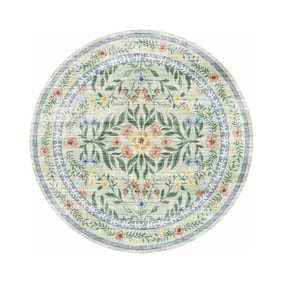 Vintage Gartenteppich Rund - Luana Dunkelgrün - product