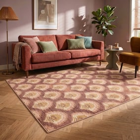 Teppich Vintage - Sage Pattern Terracotta