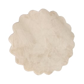 Waschbarer Teppich Rund - Puck Beige - product