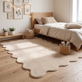 Waschbarer Teppich - Puck Beige