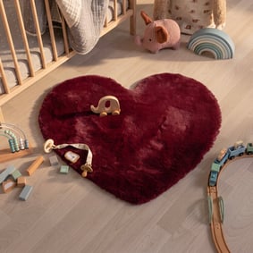 Kinderteppich - Huggy Herz Rot