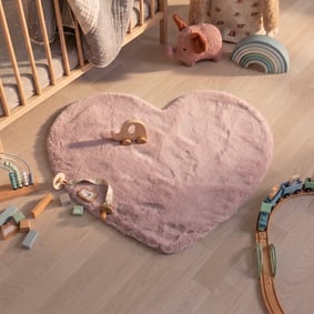 Kinderteppich - Huggy Herz Rosa
