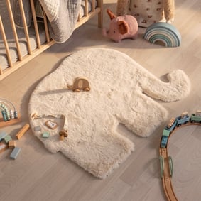 Kinderteppich - Huggy Elefant Creme