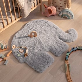 Kinderteppich - Huggy Elefant Grau