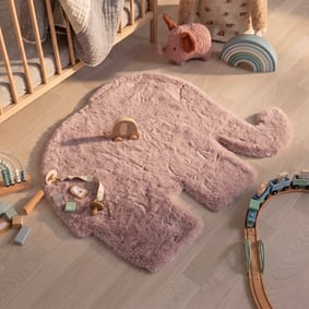 Kinderteppich - Huggy Elefant Rosa