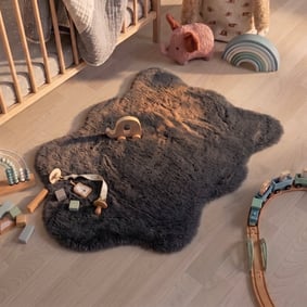 Kinderteppich - Huggy Schaf Anthrazit