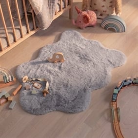 Kinderteppich - Huggy Schaf Grau