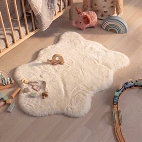 Kinderteppich - Huggy Schaf Weiß