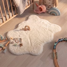Kinderteppich - Huggy Schaf Weiß