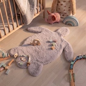 Kinderteppich - Huggy Schildkröte Grau