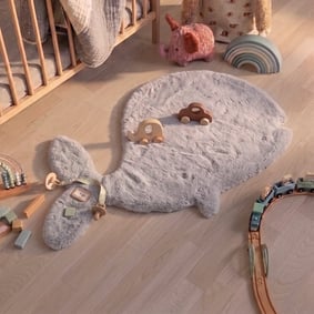 Kinderteppich - Huggy Wal Grau