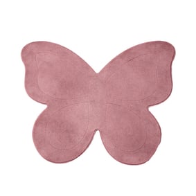 Kinderteppich Waschbar - Coco Schmetterling Dunkelrosa - product