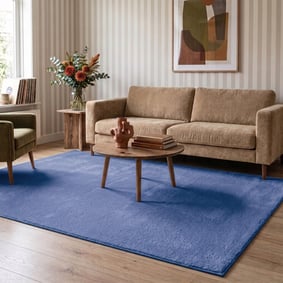 Waschbarer Teppich - Vivid Blau