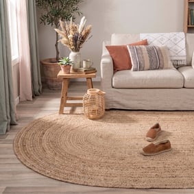 Jute Teppich Oval - Fair Natur