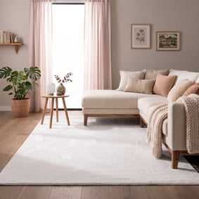 Flauschiger Teppich - Cozy Weiß
