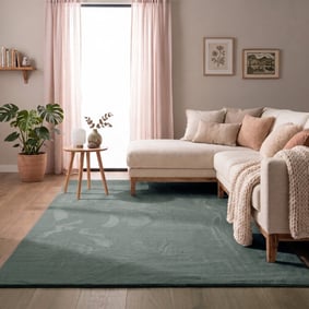 Flauschiger Teppich - Cozy Grün