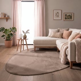 Flauschiger Teppich - Cozy Pebble Taupe