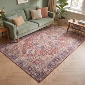 Teppich Vintage - Lugan Rot