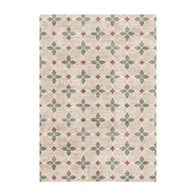 Geometrischer Outdoor Teppich - Mosaic Dot Grün - sfeer
