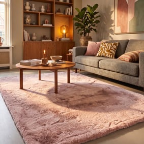 Hochflor Teppich - Comfy Supreme Rosa
