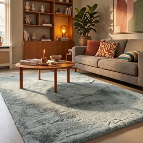 Hochflor Teppich - Comfy Supreme Türkis