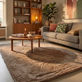 Hochflor Teppich - Comfy Supreme Taupe