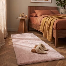 Hochflor Läufer - Comfy Supreme Rosa