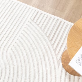 Teppich Modern - Nori Curves Weiß - product