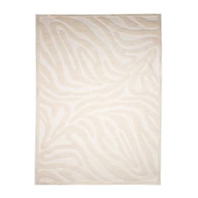 Waschbarer Teppich - Dunya Zebra Weiß - product