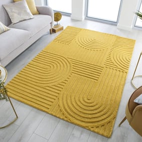Moderner Teppich - Solacio Zen Ockergelb