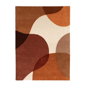 Wollteppich Abstrakt - Clarice Terrakotta - product