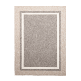 Nachhaltiger Teppich - Lorre Edge Grau Creme  - product