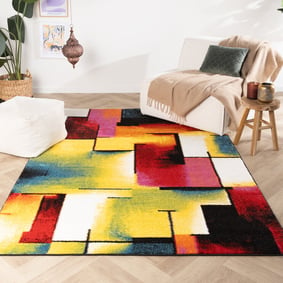 Moderner Teppich - Enya Tiles Bunt