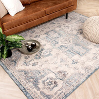 Teppich Vintage - Inspire Creme Blau 215 