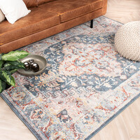 Teppich Vintage - Inspire Blau Rot 216 