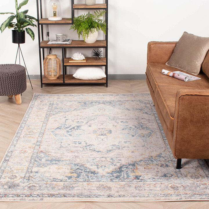 Teppich Vintage - Inspire Creme Blau 217 - 2