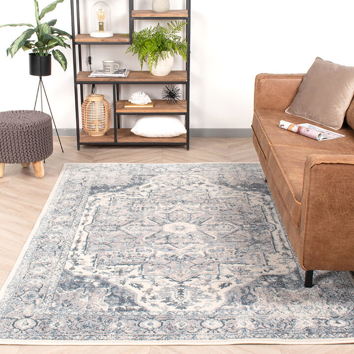 Teppich Vintage - Inspire Blau Creme 218 - 2