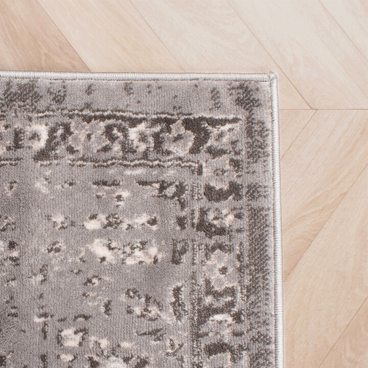 Teppich Vintage - Deep Medaillon Taupe Grau - 3