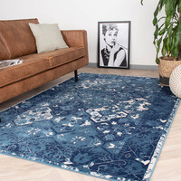 Teppich Vintage - Deep Tile Blau 