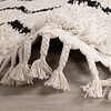 Teppich Hochflor Rund - Grand Wire Weave Creme Schwarz 