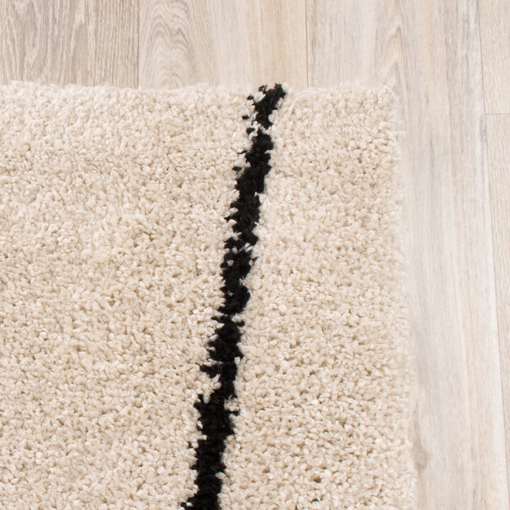 Teppich Hochflor - Grand Wire Creme Schwarz - 5