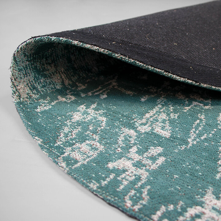 Teppich Patchwork Rund - Dreams Mint Türkis - 5