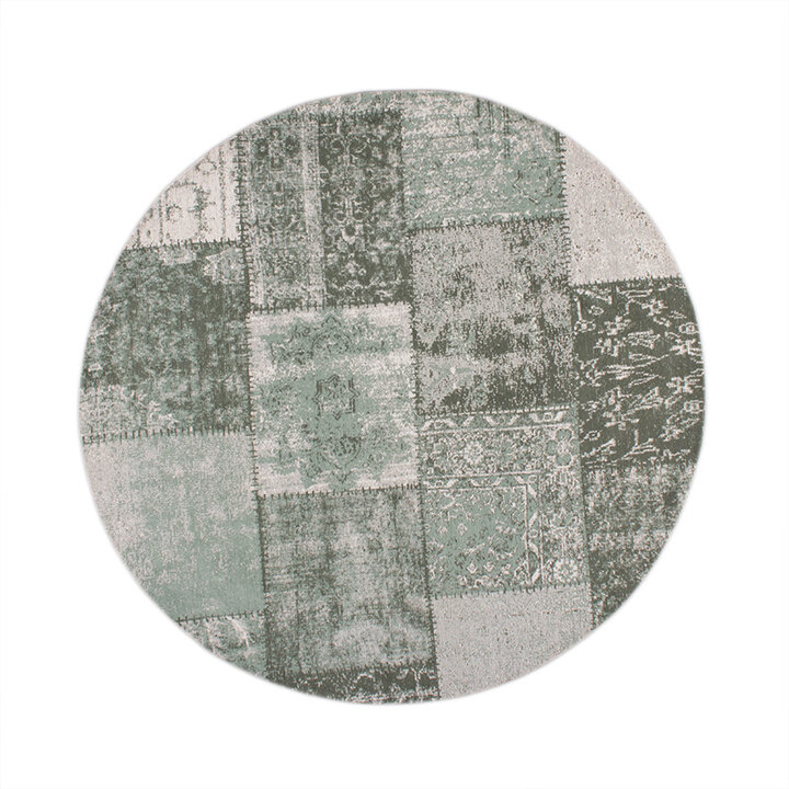 Teppich Patchwork Rund - Dreams Grün - 1