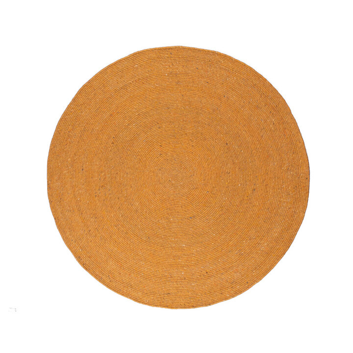 Wollteppich Rund - Wise Gelb Orange 378 - 1