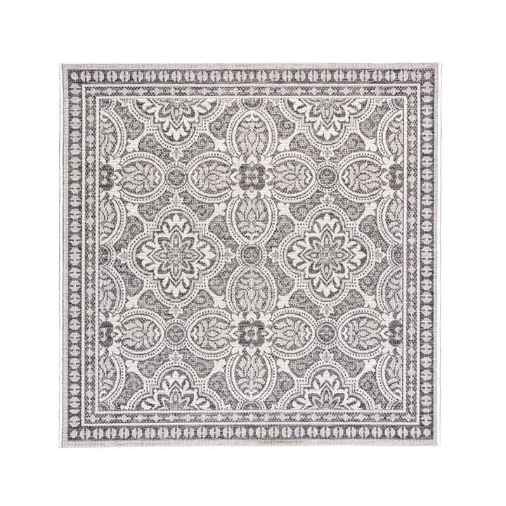 In- & Outdoor Teppich Quadrat - Summer Oriental Grau - 1