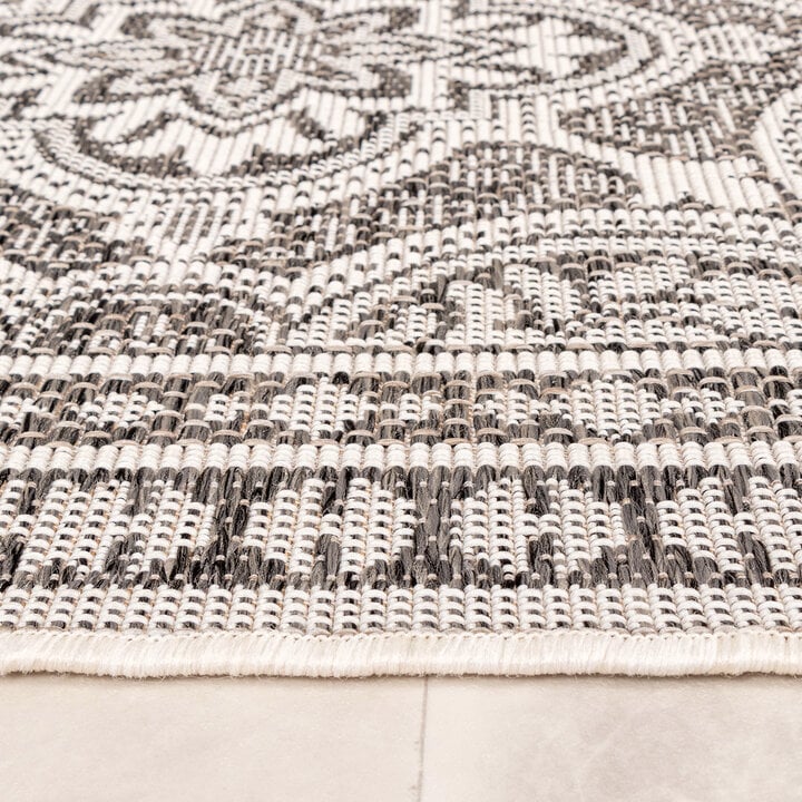 In- & Outdoor Teppich Quadrat - Summer Oriental Grau - 4