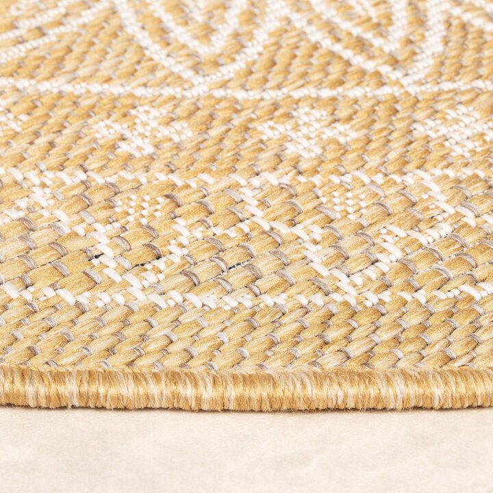 In- & Outdoor Teppich Rund - Summer Azteca Gelb - 7