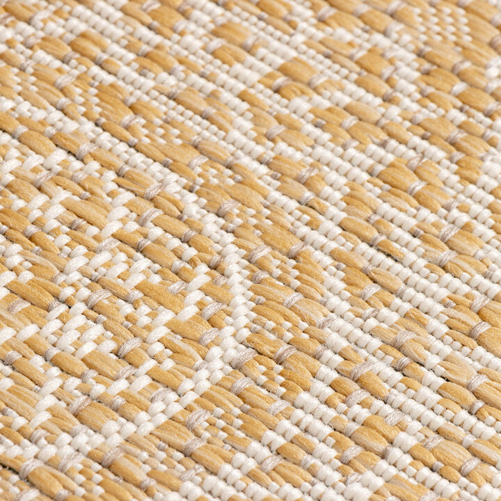 In- & Outdoor Teppich Rund - Summer Azteca Gelb - 8